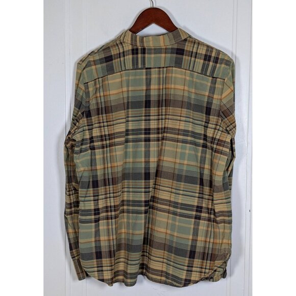 Ralph Lauren Jeans Co Womens Sz XL Button Up Shirt Plaid LRL Cotton Lightweight - Picture 2 of 3